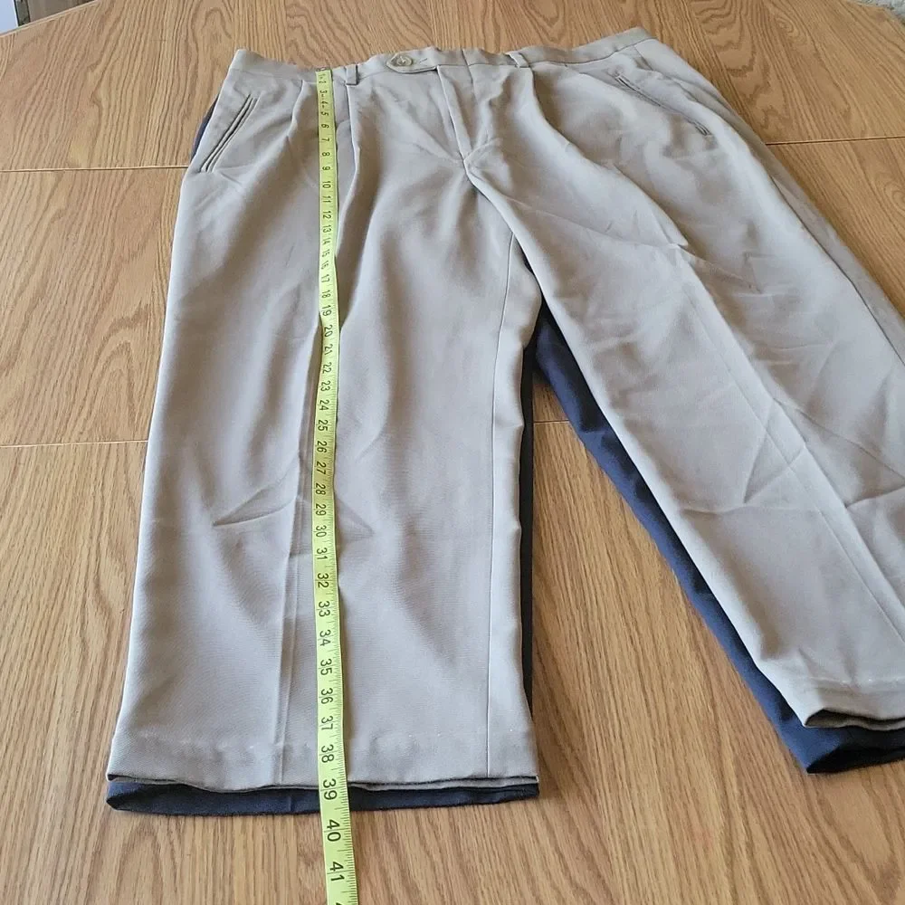 CLAIRBONE 2 pants size 38x30 1 cream 1 navy blue - Picture 10 of 16